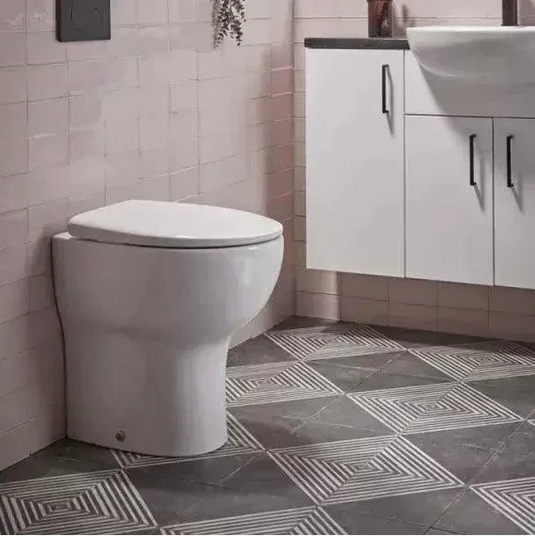 Tavistock Loft Comfort Height Back to Wall Rimless Pan - White - DC14027 - Envy Bathrooms Ltd
