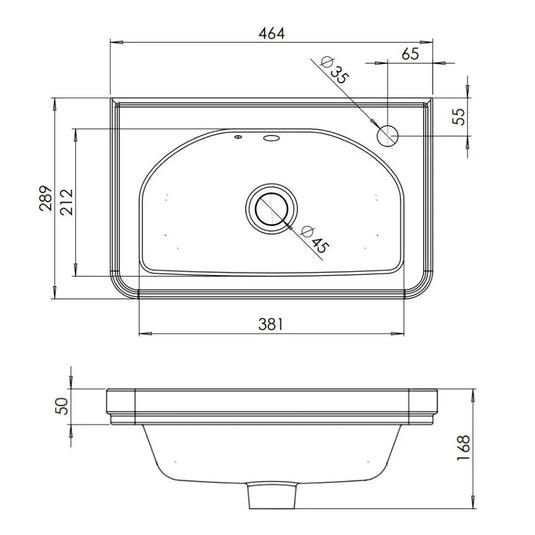 Tavistock Marston 450mm Cloakroom Vanity Unit - Paper White - MS450F.W - Envy Bathrooms Ltd