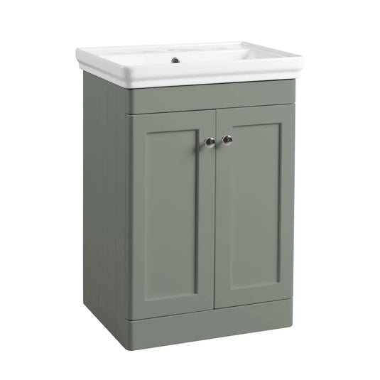 Tavistock Marston 600 Floor Mounted Vanity Unit Matt Laurel Green | MS600F.LRL - Envy Bathrooms Ltd