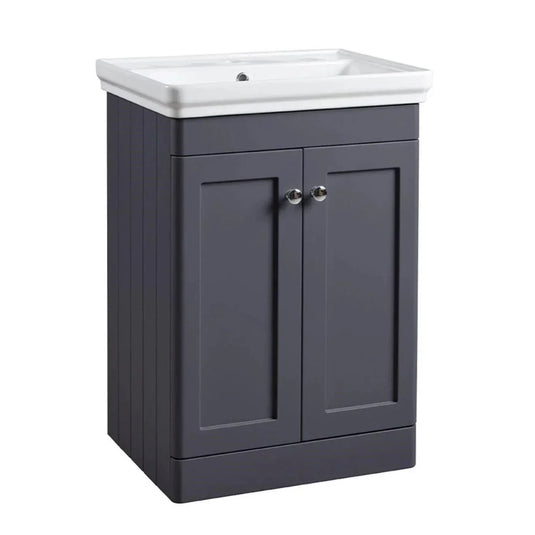 Tavistock Marston 600mm Vanity Unit - Matt Dark Grey - MS600F.DGM - Envy Bathrooms Ltd