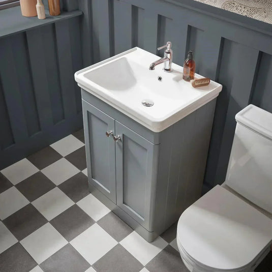 Tavistock Marston 600mm Vanity Unit - Matt Spruce - MS600F.MSP - Envy Bathrooms Ltd