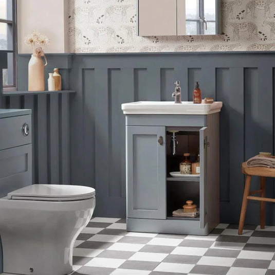 Tavistock Marston 600mm Vanity Unit - Matt Spruce - MS600F.MSP - Envy Bathrooms Ltd