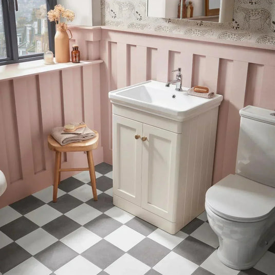 Tavistock Marston 600mm Vanity Unit - Paper White - MS600F.W - Envy Bathrooms Ltd