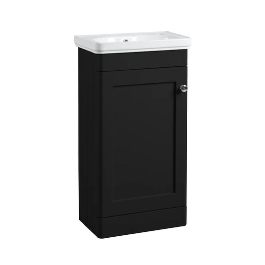Tavistock Marston Cloakroom Vanity Unit Matt Black | MS450F.BLK - Envy Bathrooms Ltd