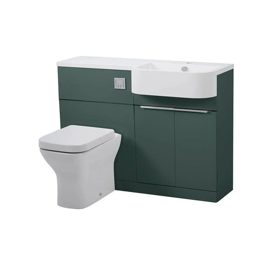 Tavistock Match 1200mm Combination Unit (RH) - Viridian Green - MAT12R.VRG - Envy Bathrooms Ltd