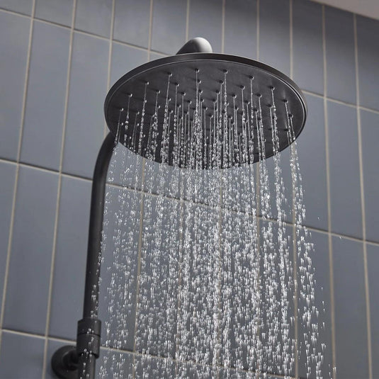 Tavistock Merit Push Bar Shower System - Matt Black - SMT2512 - Envy Bathrooms Ltd