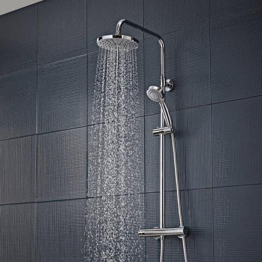Tavistock Merit Shower System with Exposed Thermostatic Dual Function Bar Valve - Chrome - SMT1509 - Envy Bathrooms Ltd