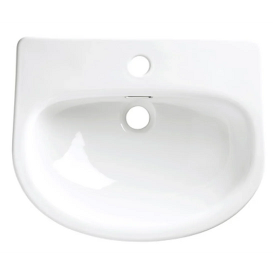 Tavistock Micra Evo 475 x 390mm Slim Depth Semi Countertop Basin Basin 1TH - White - DC14028 - Envy Bathrooms Ltd