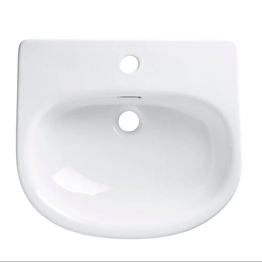 Tavistock Micra Evo 475 x 420mm Semi Countertop Basin Basin 1TH - White - DC14029 - Envy Bathrooms Ltd