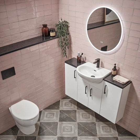 Tavistock Micra Evo 475 x 420mm Semi Countertop Basin Basin 1TH - White - DC14029 - Envy Bathrooms Ltd