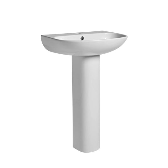 Tavistock Orbit Full Pedestal Only White | PE100S - Envy Bathrooms Ltd