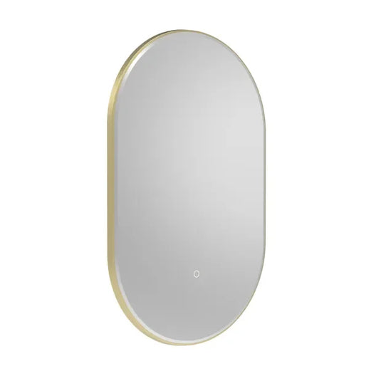 Tavistock Oxygen 500mm Pill Mirror - Brushed Brass - XGM50P-BR - Envy Bathrooms Ltd