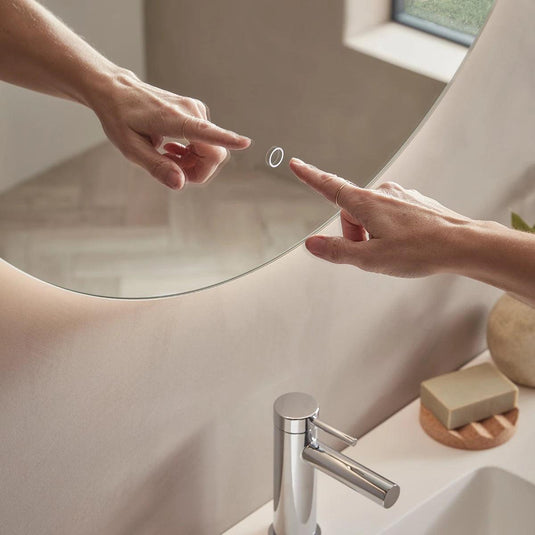 Tavistock Portal 600mm Illuminated Round Mirror - PTM60C - Envy Bathrooms Ltd