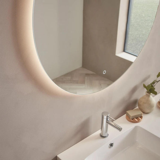 Tavistock Portal 600mm Illuminated Round Mirror - PTM60C - Envy Bathrooms Ltd