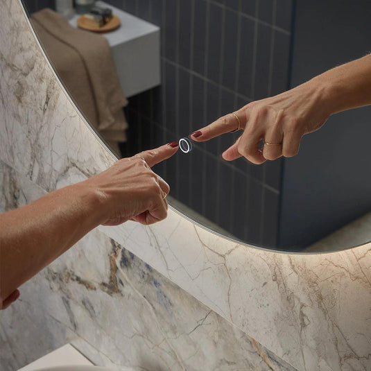 Tavistock Portal 800mm Illuminated Round Mirror - PTM80C - Envy Bathrooms Ltd