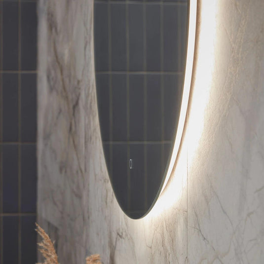 Tavistock Portal 800mm Illuminated Round Mirror - PTM80C - Envy Bathrooms Ltd
