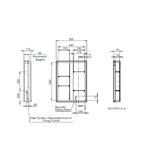 Tavistock Portrait 500 x 700mm Single Door Bathroom Cabinet - PTC050 - Envy Bathrooms Ltd