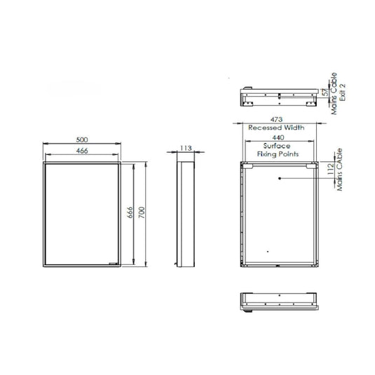 Tavistock Portrait 500 x 700mm Single Door Bathroom Cabinet - PTC050 - Envy Bathrooms Ltd