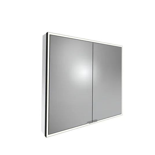 Tavistock Portrait 800 x 700mm Double Door Bathroom Cabinet - Black - PTC080-BL - Envy Bathrooms Ltd