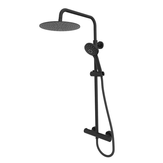 Tavistock Quantum Dual Function Bar Shower System - Matt Black - SQT1512 - Envy Bathrooms Ltd
