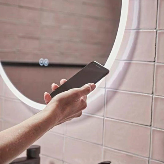 Tavistock Resonate 800mm Round Bluetooth Illuminated Mirror - RSM800C - Envy Bathrooms Ltd