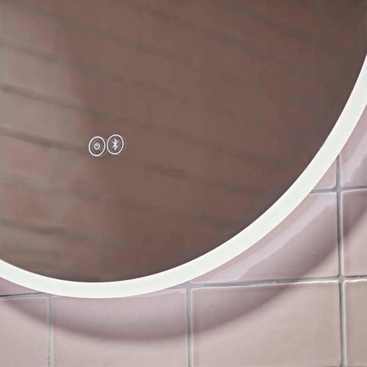 Tavistock Resonate 800mm Round Bluetooth Illuminated Mirror - RSM800C - Envy Bathrooms Ltd