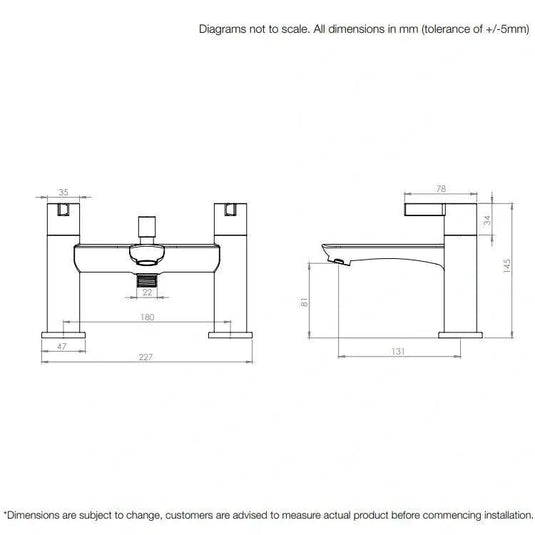 Tavistock Revive Bath Shower Mixer Tap with Hose & Handset - Chrome - TRV42 - Envy Bathrooms Ltd