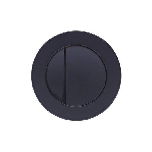 Tavistock Round Flush Push Button - Matt Black - Envy Bathrooms Ltd