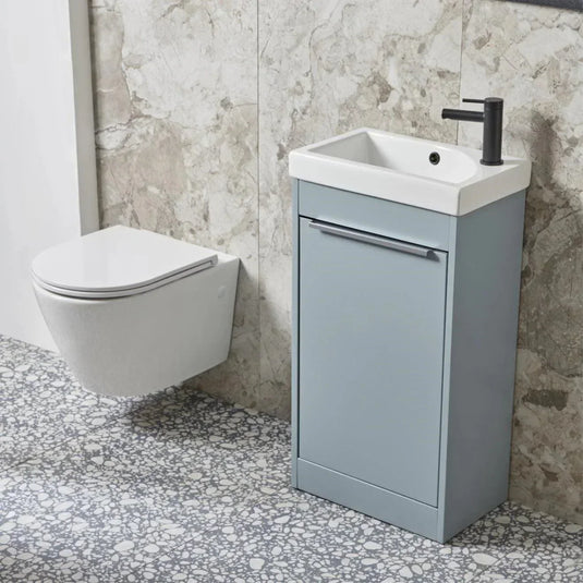 Tavistock Sequence 450mm Cloakroom Unit - Mineral Blue - SQ450FMB - Envy Bathrooms Ltd