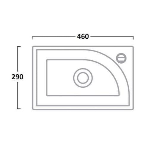 Tavistock Sequence 450mm Floorstanding Vanity Unit & Basin - Gloss Clay - Envy Bathrooms Ltd