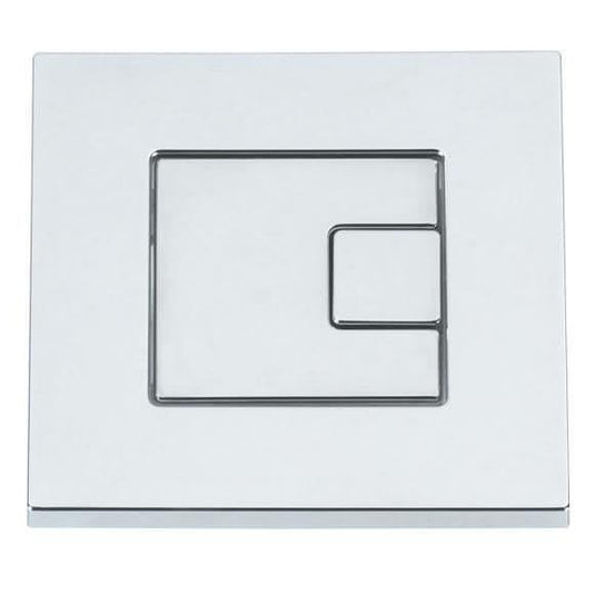 Tavistock Square Dual Flush Push Plate - Chrome - Envy Bathrooms Ltd