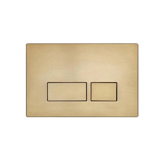 Tavistock Square Flush Plate Brushed Brass - Envy Bathrooms Ltd