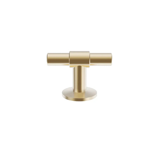 Tavistock Toro T-Bar Knob | Brushed Brass - Envy Bathrooms Ltd