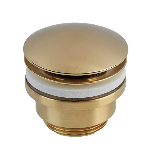 Tavistock Universal Slotted / Solid Click Basin Waste - Brushed Brass - WASTE26 - Envy Bathrooms Ltd