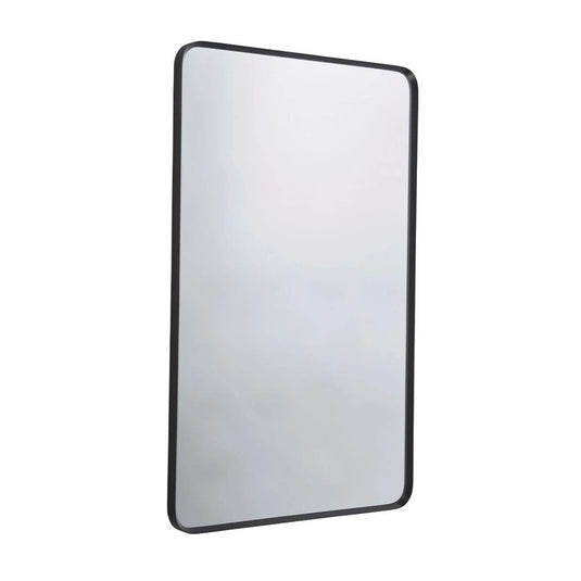 Tavistock Verge 450 x 700mm Black Framed Non-Illuminated Mirror - VRM045 - Envy Bathrooms Ltd