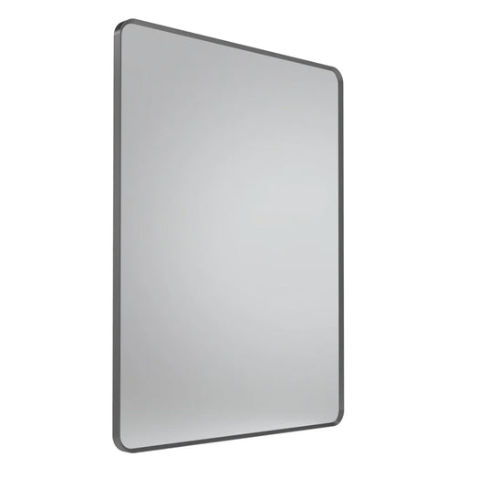 Tavistock Verge 600 x 800mm Gunmetal Framed Non-Illuminated Mirror - VRM060-GM - Envy Bathrooms Ltd