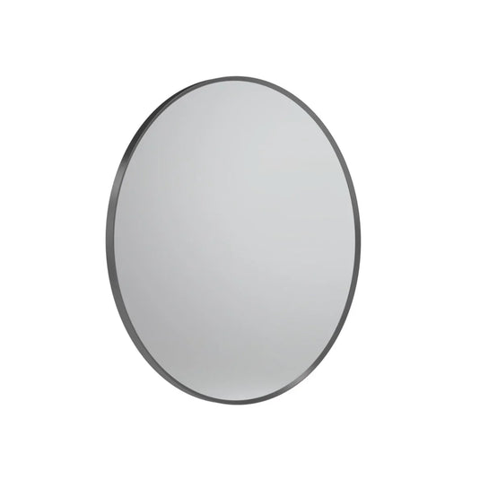 Tavistock Verge 600mm Gunmetal Framed Round Non-Illuminated Mirror - VRM60C-GM - Envy Bathrooms Ltd