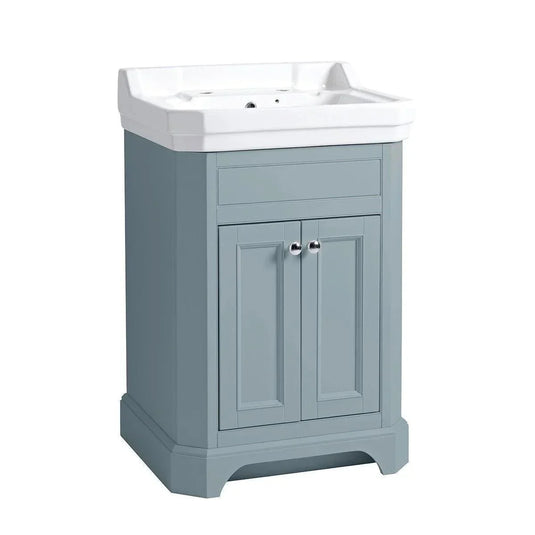 Tavistock Vitoria 600mm Floorstanding Vanity Unit - Mineral Blue - VT60FMB - Envy Bathrooms Ltd