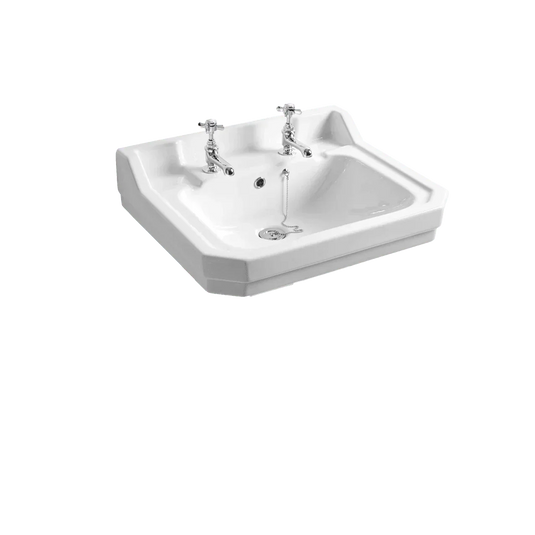Tavistock Vitoria 605mm Basin 2TH - White - DB850S - Envy Bathrooms Ltd