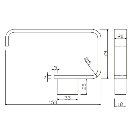The White Space Legend Toilet Roll Holder - Chrome - Envy Bathrooms Ltd