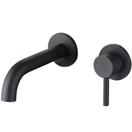 The White Space Pin Lux 2-Hole Single Lever Basin Mixer Tap - Matt Black - Envy Bathrooms Ltd