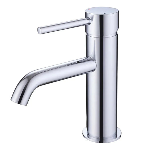 The White Space Pin Lux Single Lever Monobloc Basin Mixer Tap with Sprung Plug Waste - Chrome - Envy Bathrooms Ltd