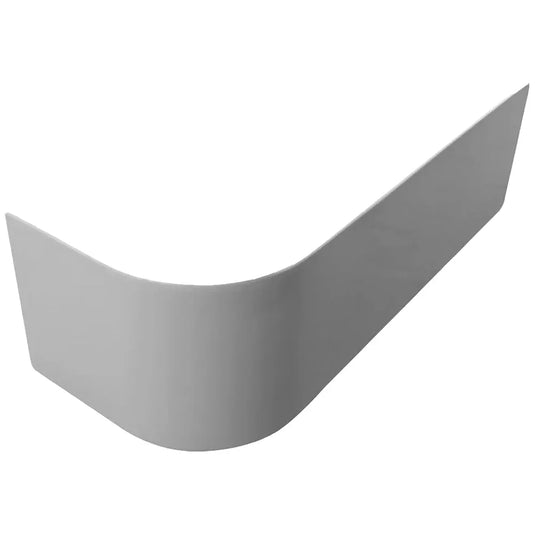 The White Space Reinforced Curved J-Bath Panel 1660mm Wide - White - Envy Bathrooms Ltd