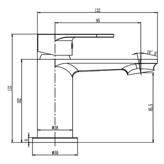 The White Space True Brassware Single Lever Mini Monobloc Basin Mixer Tap with Sprung Plug Waste - Chrome - Envy Bathrooms Ltd