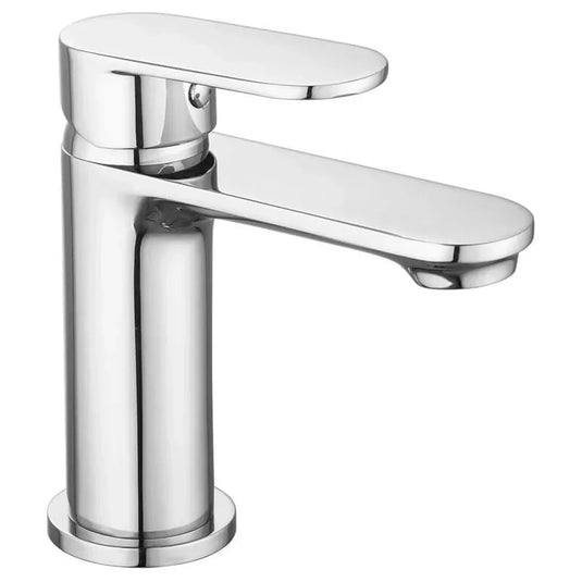 The White Space True Brassware Single Lever Monobloc Basin Mixer Tap with Sprung Plug Waste - Chrome - Envy Bathrooms Ltd