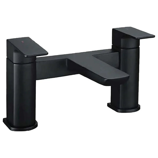 The White Space Veto 2-Hole Dual Lever Bath Filler Tap - Black - Envy Bathrooms Ltd