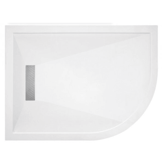TrayMate TM25 Linear 1000 x 800mm Offset Quadrant Shower Tray (RH) - Envy Bathrooms Ltd