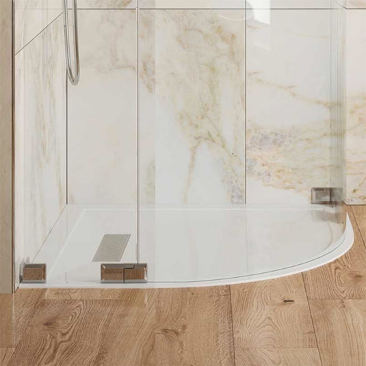 TrayMate TM25 Linear Quadrant Shower Tray 800mm x 800mm | G0073 - Envy Bathrooms Ltd