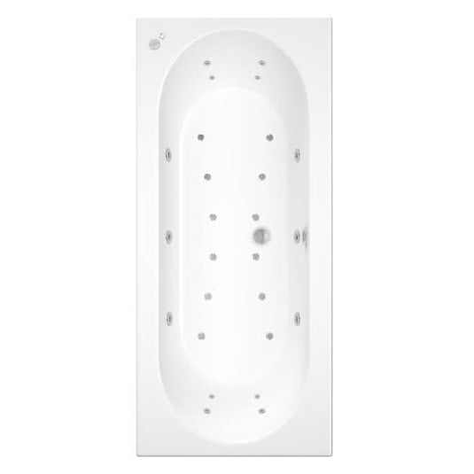 Trojan Cascade 1700mm Double Ended 26 Jet Whirlpool Bath & Waste - Envy Bathrooms Ltd