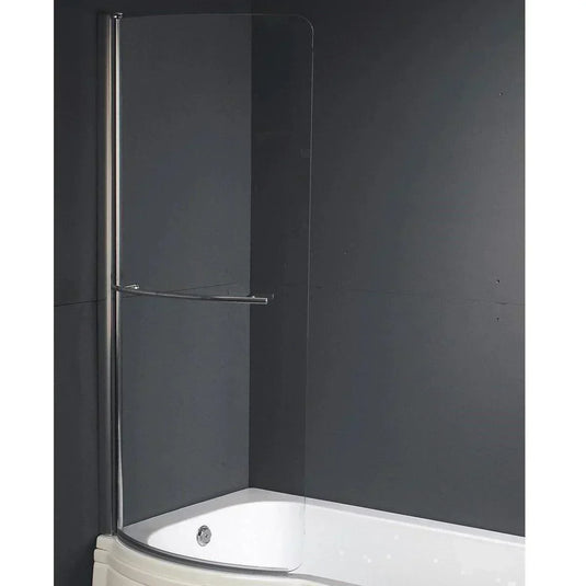 Trojan Concert Compact P Shape Trojancast 1675mm Shower Bath with Panel & Screen (RH) - Envy Bathrooms Ltd